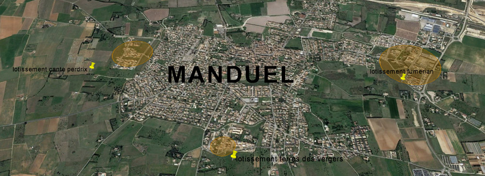 Opérations d'aménagement à Manduel dans le Gard
