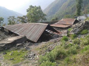 Ecole au Népal après tremblement de terre